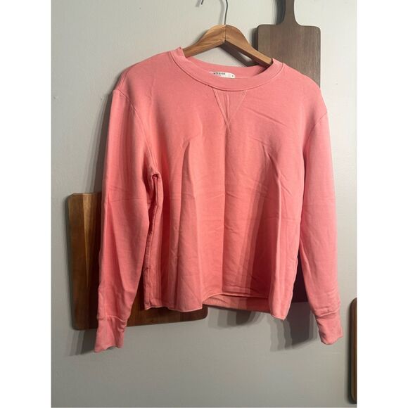 Stateside Coral Fleece Supima Cotton Long Sleeve Pullover Sweatshirt Size Medium - Picture 1 of 5